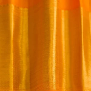 Pure Silk Pure Zari Orange Kanchipuram Saree