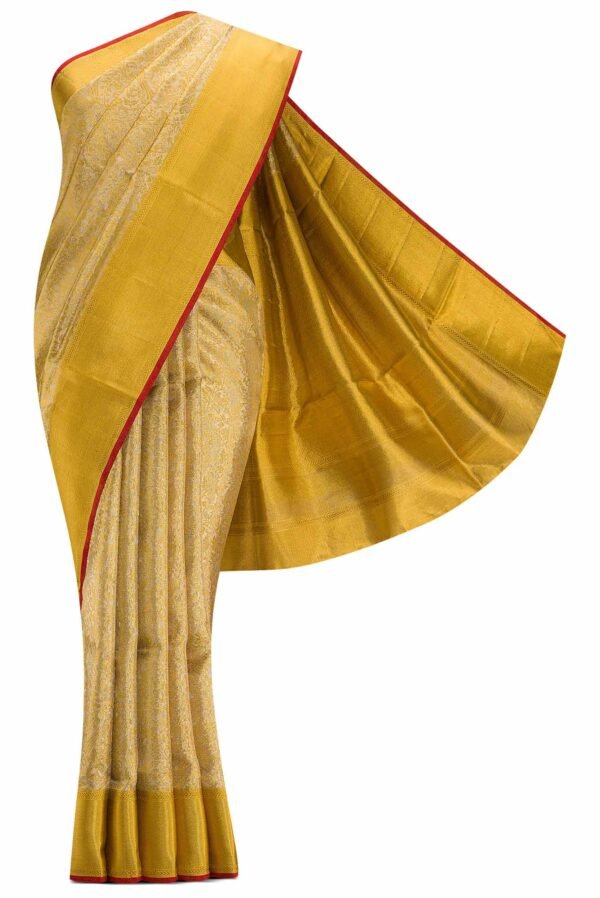 Gold Kanchipuram Tissue Silk Saree(2)
