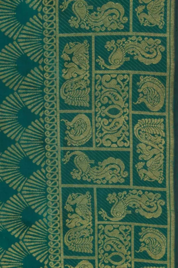 Green Dual Tone Kanchipuram Silk Saree