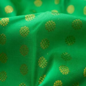 Green Kanchipuram Silk Saree - Image 3