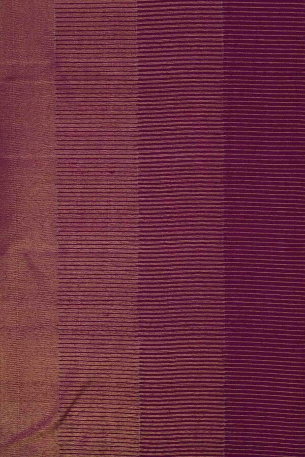 Magenta Dual Tone Kanchipuram Tissue Silk Saree(5)