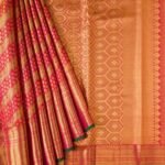 Orange Kanchipuram Silk Saree