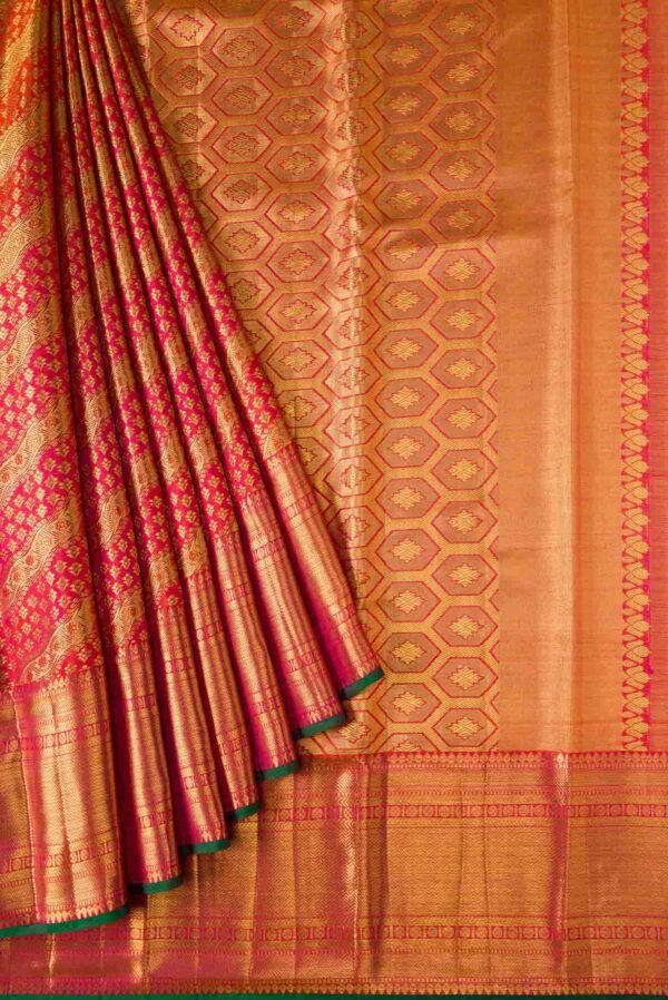 Orange Kanchipuram Silk Saree Orange Kanchipuram Silk Saree