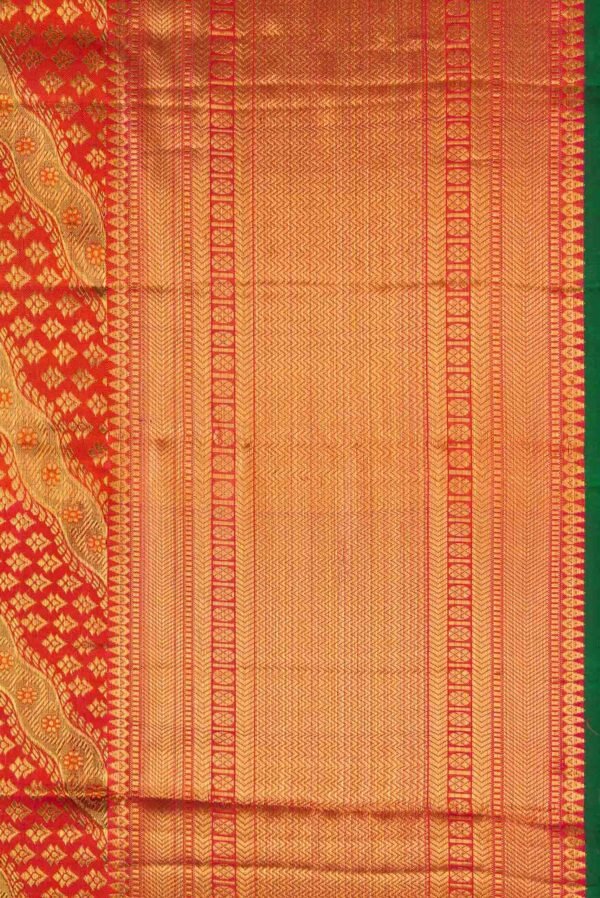 Orange Kanchipuram Silk Saree(6)