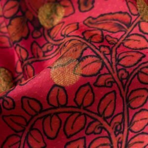 Pink and Black Kanchipuram Silk Saree(#)