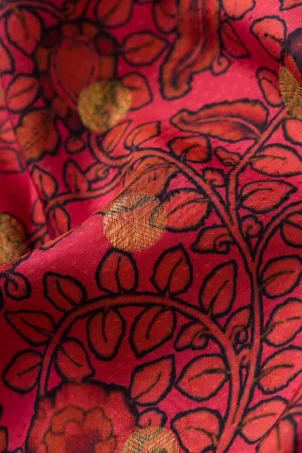 Pink and Black Kanchipuram Silk Saree(#)