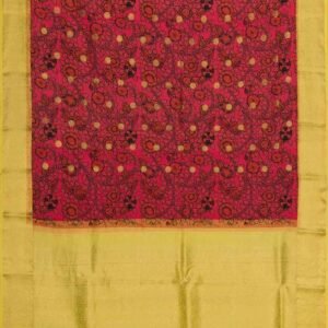 Pink and Black Kanchipuram Silk Saree(4)