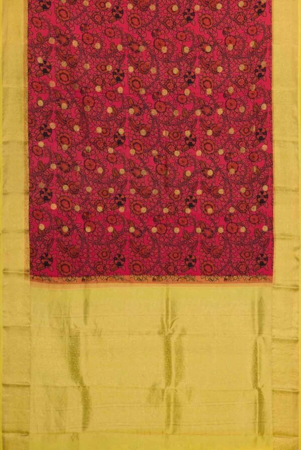 Pink and Black Kanchipuram Silk Saree(4)
