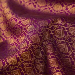 Purple Kanchipuram Silk Saree