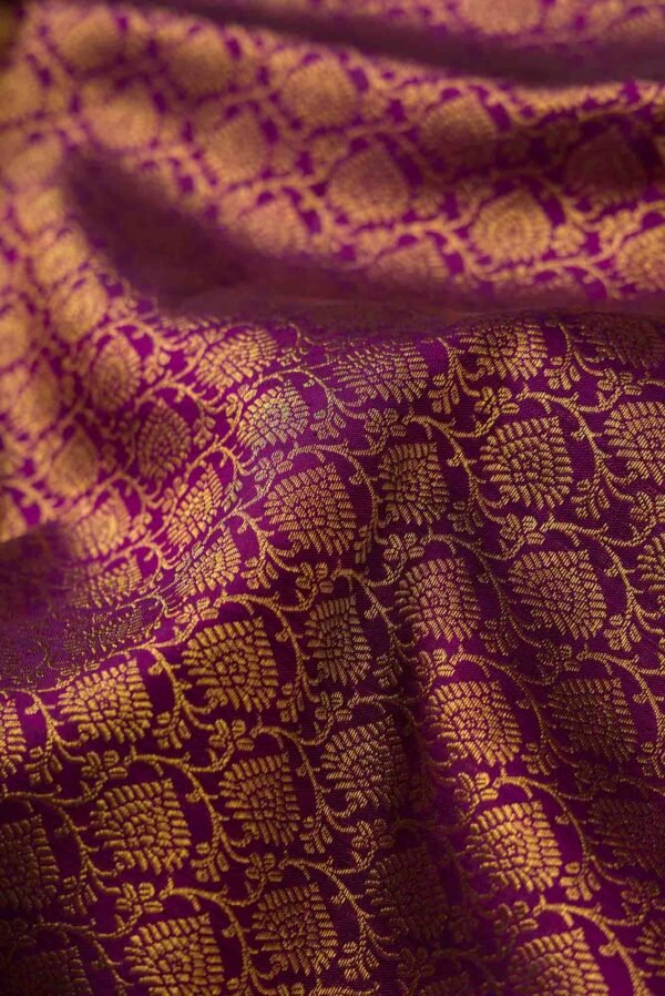 Purple Kanchipuram Silk Saree