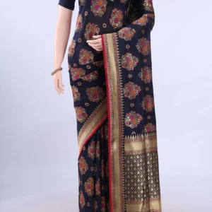 blue-banarasi-silk-saree