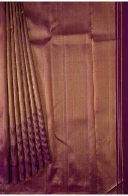 Magenta Dual Tone Kanchipuram Tissue Silk Saree